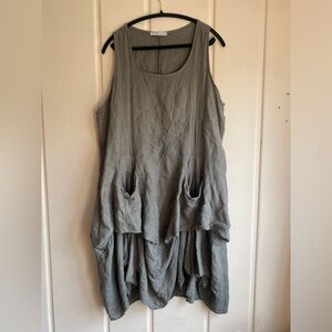 Le Belle Helene Gray Layered Dress